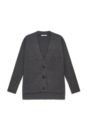 Maliparmi CASHMERE MERINOS CARDIGAN Dark Grey JN371674315 Maliparmi CASHMERE MERINOS CARDIGAN Dark Grey JN371674315