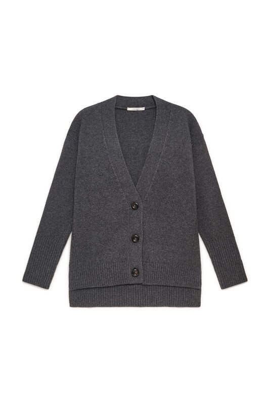 Maliparmi CASHMERE MERINOS CARDIGAN Dark Grey JN371674315 Maliparmi CASHMERE MERINOS CARDIGAN Dark Grey JN371674315
