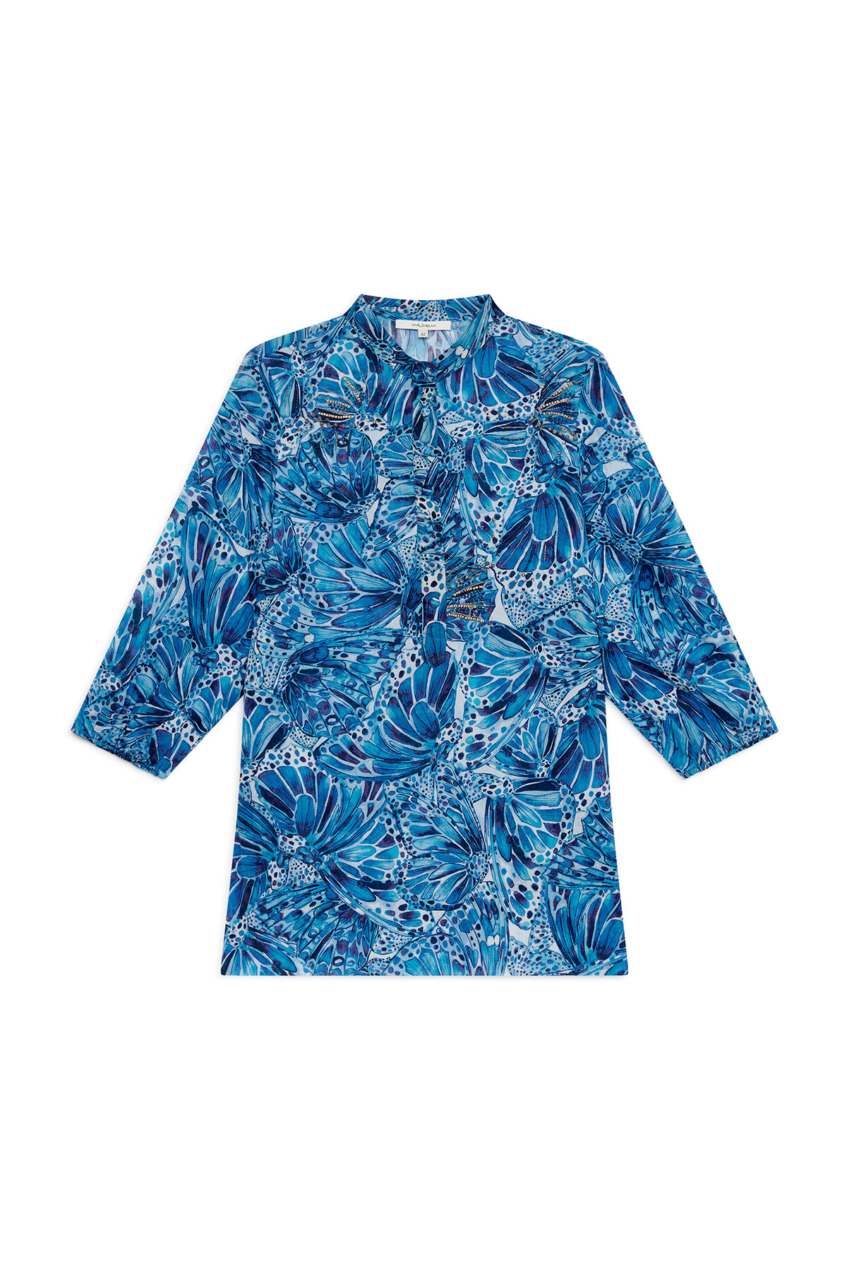 Malìparmi SWEET BUTTERFLY SHIRT Light Blue JM557415217 Malìparmi SWEET BUTTERFLY SHIRT Light Blue JM557415217