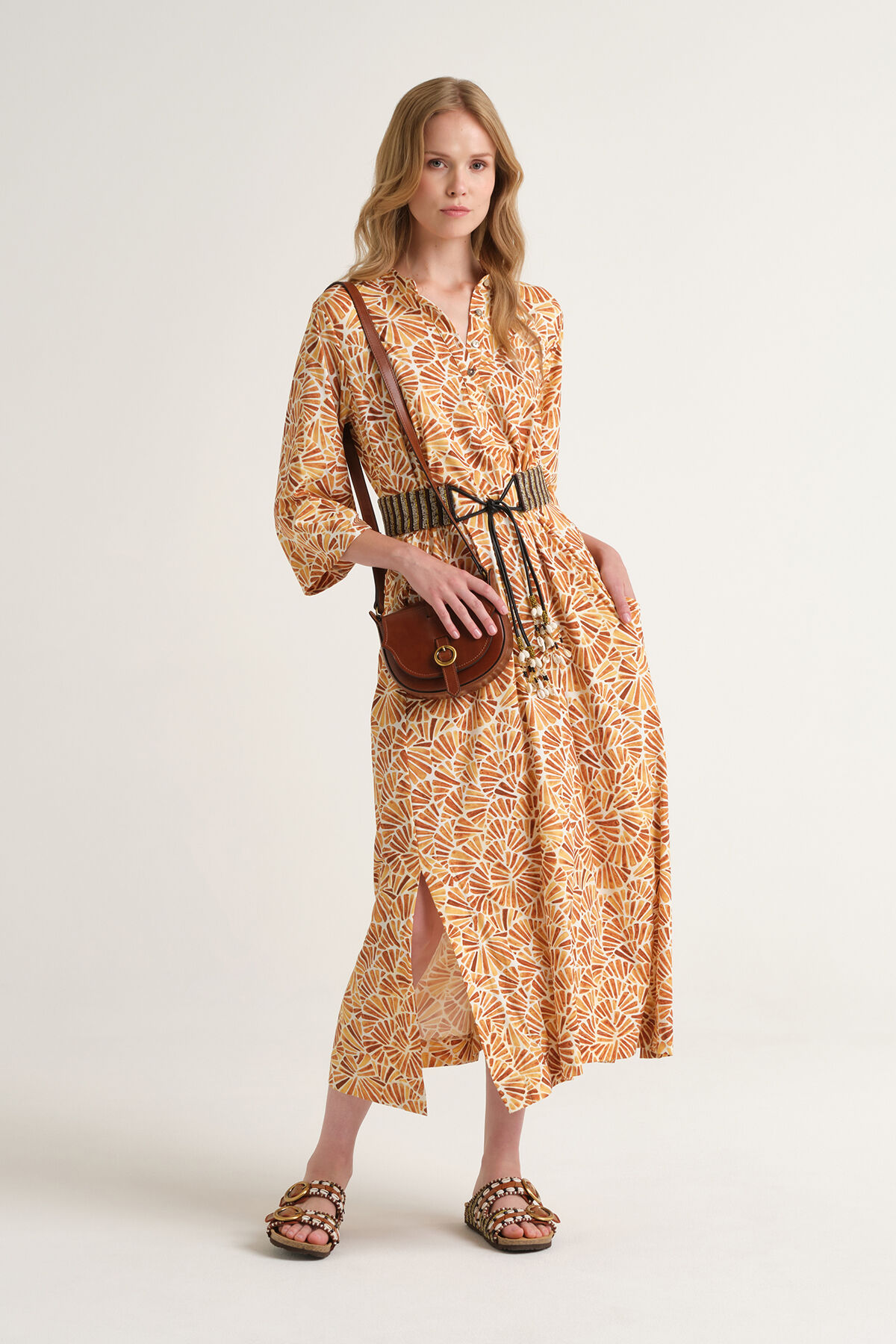 Malìparmi ABITO SHELL DRESS Yellow JF672170672