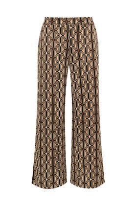 Maliparmi OPTICAL CHAIN TROUSER Black JH805370681