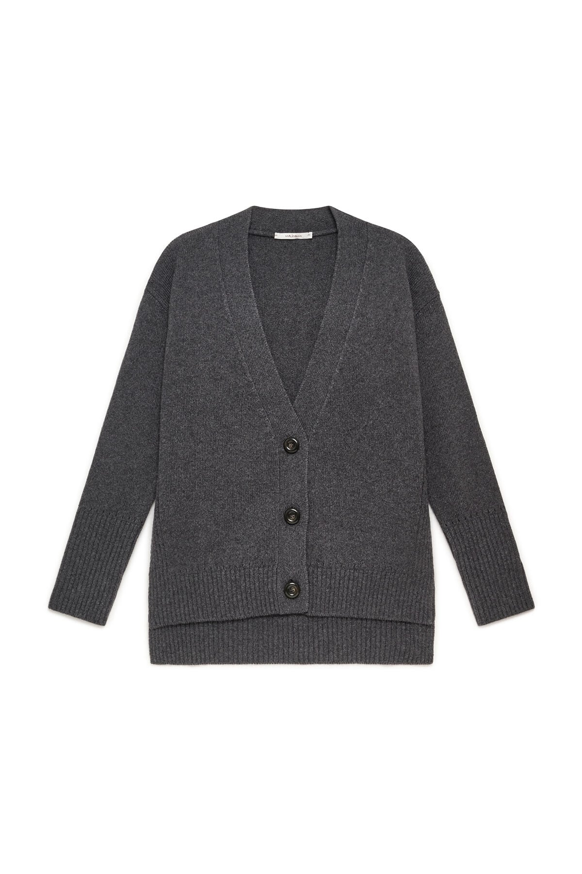 Maliparmi CASHMERE MERINOS CARDIGAN Dark Grey JN371674315 Maliparmi CASHMERE MERINOS CARDIGAN Dark Grey JN371674315