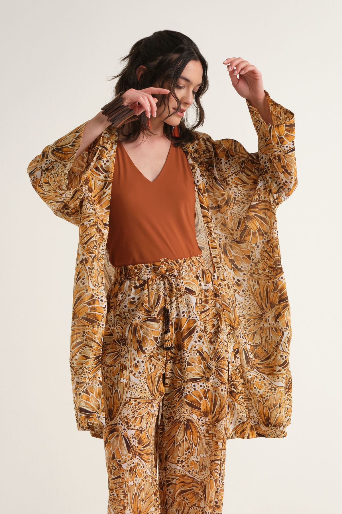 Malìparmi SWEET BUTTERFLY ROBE Cuir JF669615217