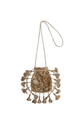 Malìparmi SILVER GARDEN POCHETTE Crème OP009561054