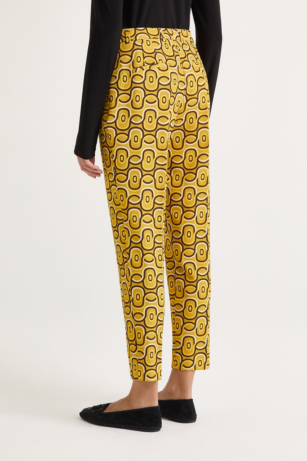 Maliparmi ROLLING CHAIN TROUSERS Yellow JH801560169