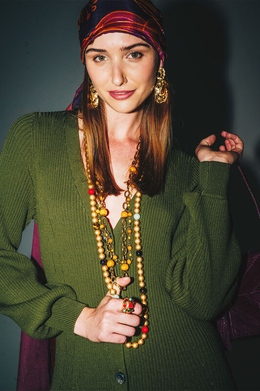 Maliparmi COLLANA METAL ROSARY Senape-Mustard TC052396068 Maliparmi COLLANA METAL ROSARY Senape-Mustard TC052396068