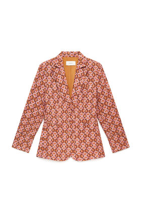 Maliparmi GRAPHIC ORBIT BLAZER Brown JD648950687 Maliparmi GRAPHIC ORBIT BLAZER Brown JD648950687
