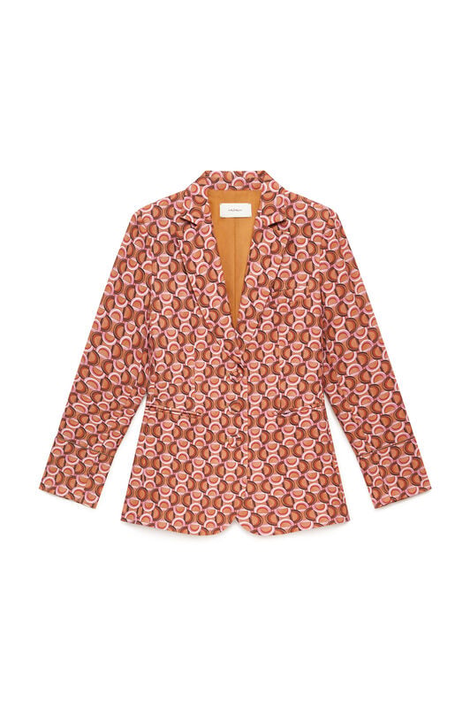 Maliparmi GRAPHIC ORBIT BLAZER Brown JD648950687 Maliparmi GRAPHIC ORBIT BLAZER Brown JD648950687