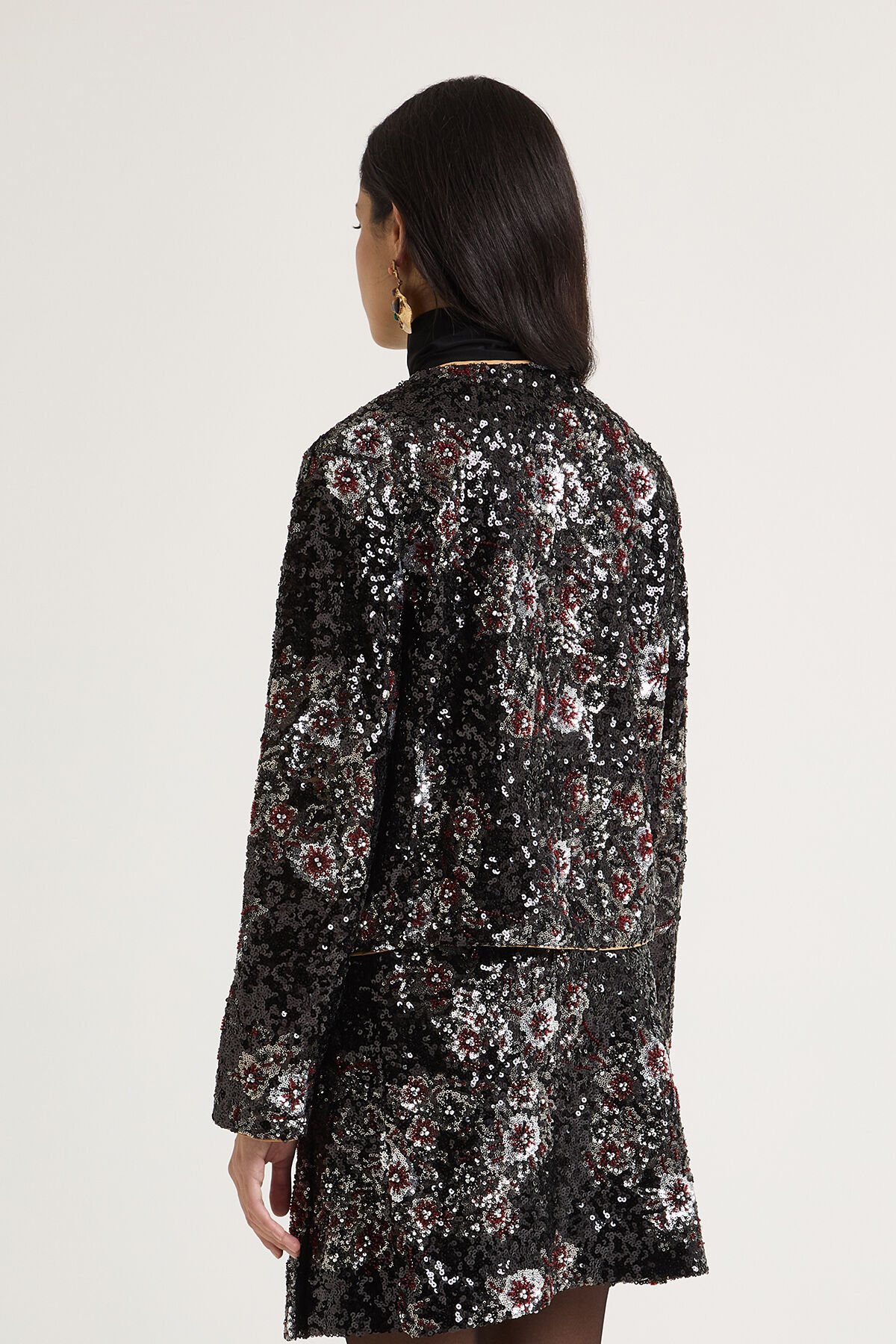 Maliparmi GIACCA SPARKLING FLOWERS Nero JD647350656