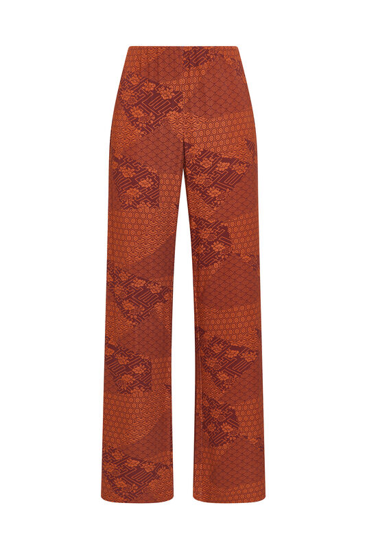 Maliparmi MOSAIC KIMONO TROUSER Red JH400970679 Maliparmi MOSAIC KIMONO TROUSER Red JH400970679