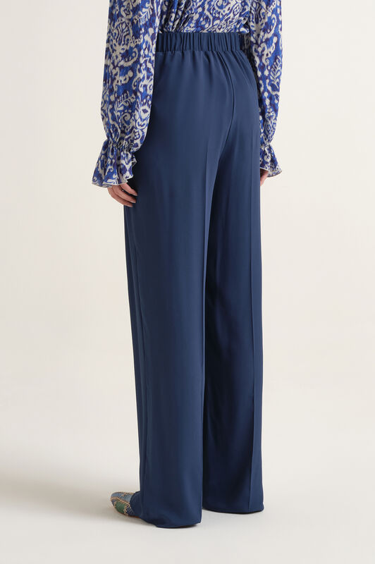 Malìparmi FLUID CREPE HOSE Marineblau JH806250672