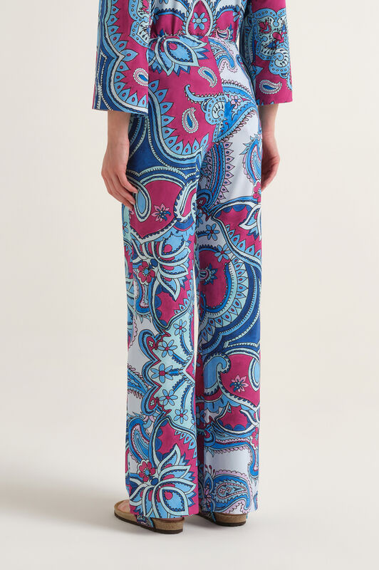 Malìparmi HIPPIE LOTUS TROUSERS Light Blue JH400970671