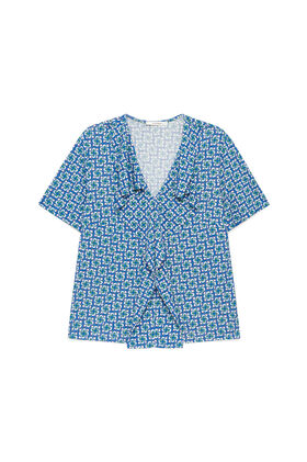 Malìparmi MINI MOULINÉ TOP Blue JP556770675