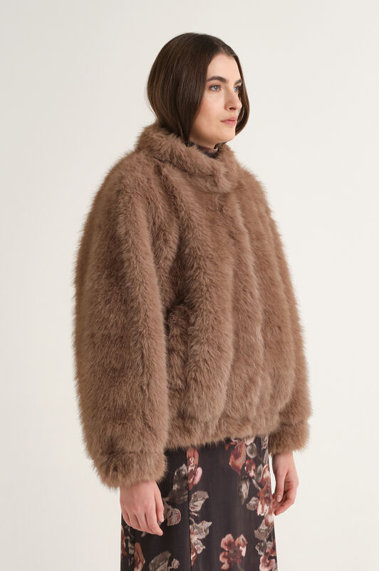 Maliparmi PUFFY FUR JACKET Rock JA537050696