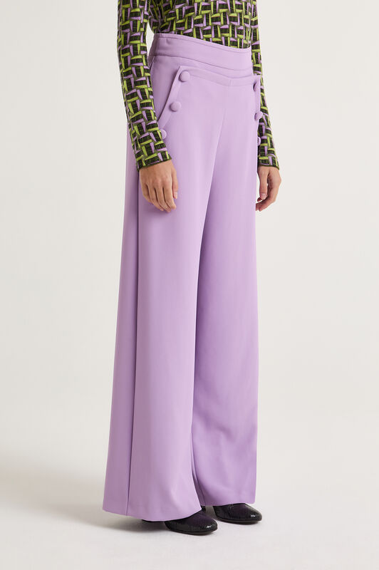 Maliparmi CADY TROUSERS Lilac JH803850658