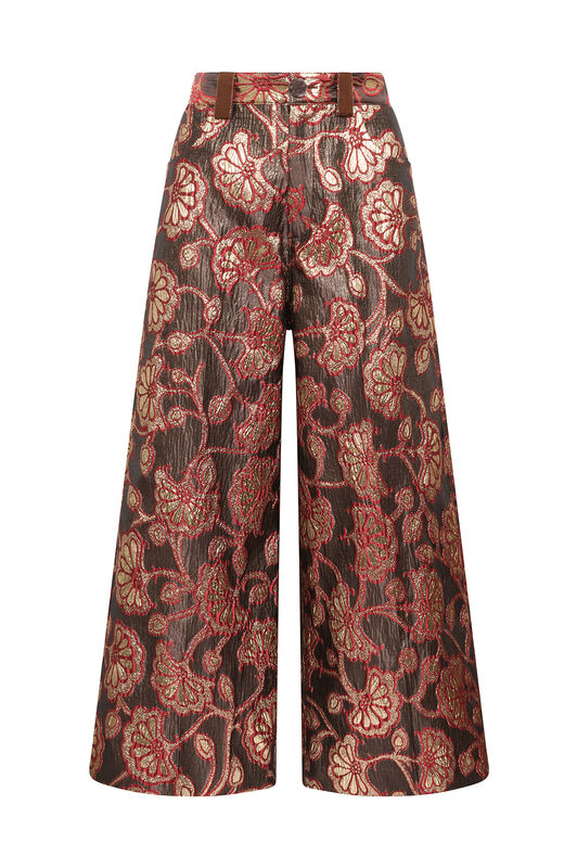 Maliparmi GILDED GARDEN TROUSER Burgundy JH804050680 Maliparmi GILDED GARDEN TROUSER Burgundy JH804050680