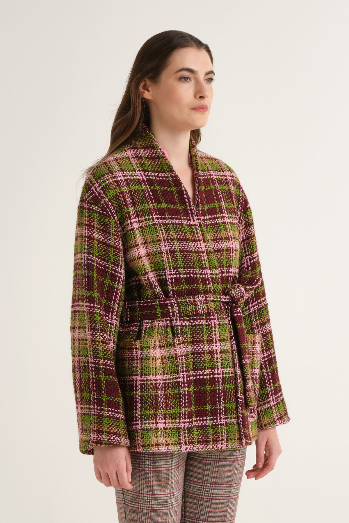 Maliparmi CHUNKY BOUCLÉ CHAQUETÓN Verde JA536920300 Maliparmi CHUNKY BOUCLÉ CHAQUETÓN Verde JA536920300