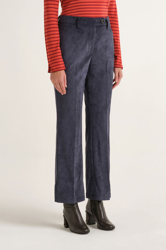 Maliparmi CORDUROY VELVET HOSE Nachtblau JH808161060