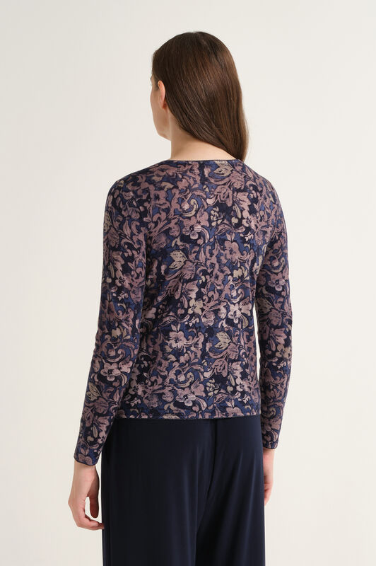 Maliparmi CARDIGAN PRINTED KNIT Blu JN355178200 Maliparmi CARDIGAN PRINTED KNIT Blu JN355178200