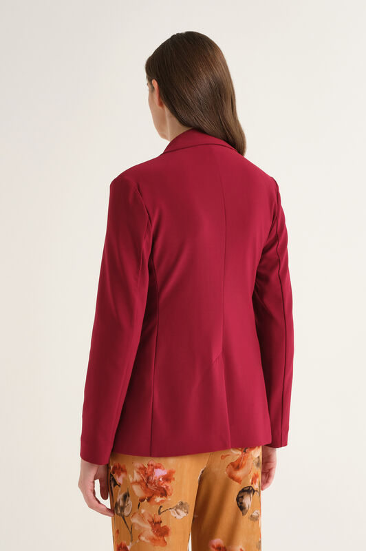 Maliparmi TECNO JERSEY BLAZER Bordeaux JD645570226