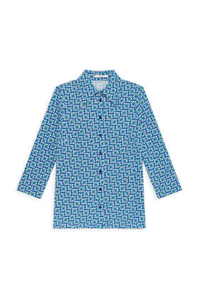Malìparmi MINI MOULINÈ SHIRT Blue JM558870675