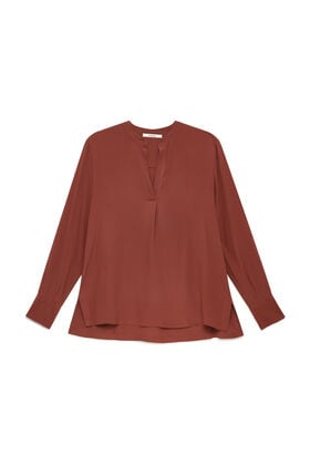 Maliparmi FLUID CREPE SHIRT Burgundy JM103350672