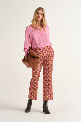 Maliparmi PANTALONE GRAPHIC ORBIT Marrone JH747950687