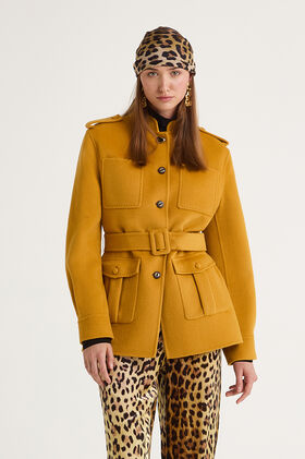 Maliparmi SOFTPURE WOOL COAT Mustard JA534220290