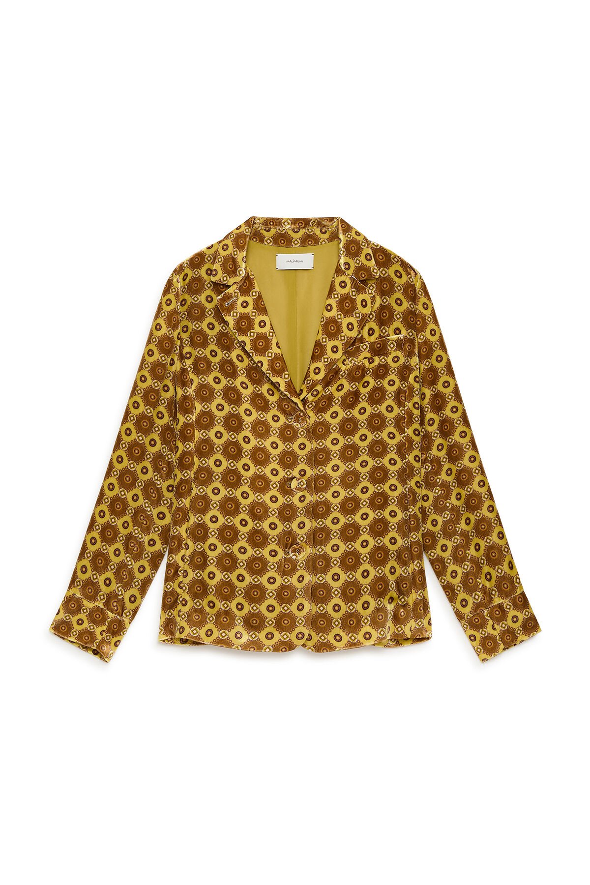 Maliparmi VELVET PRINTS JACKET Yellow JD645260092