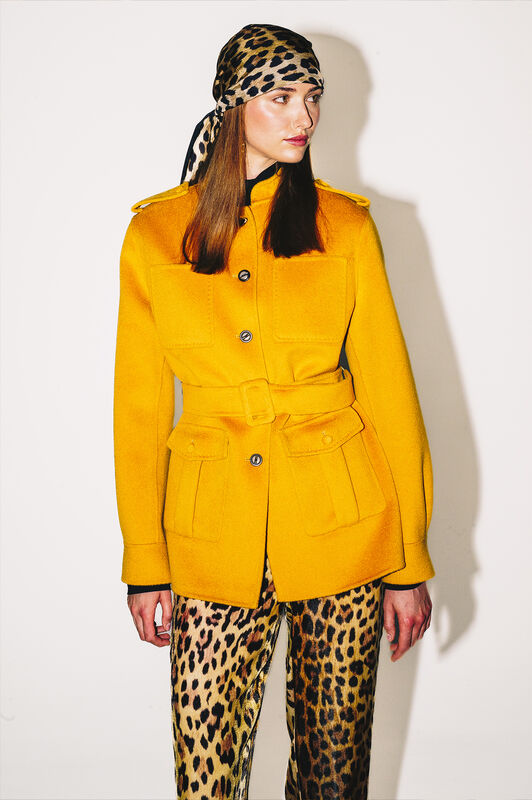 Maliparmi SOFTPURE WOOL COAT Mustard JA534220290