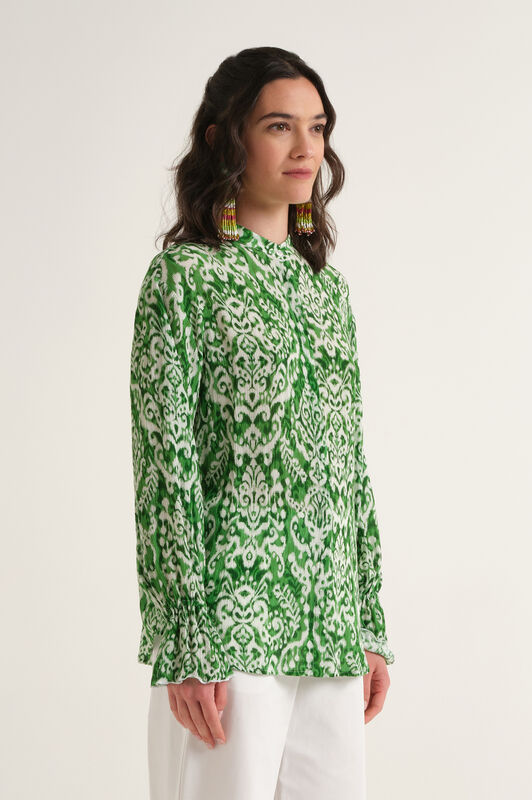 Malìparmi DREAMSCAPE IKAT SHIRT Green JM558550671