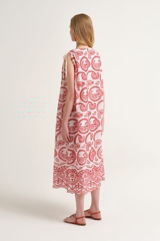 Malìparmi BRODERIE ANGLAISE DRESS Red JF669315218 Malìparmi BRODERIE ANGLAISE DRESS Red JF669315218