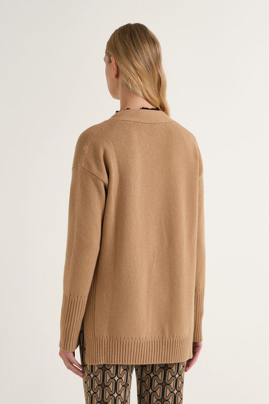 Maliparmi CARDIGAN CASHMERE MERINOS Beige JN371674315