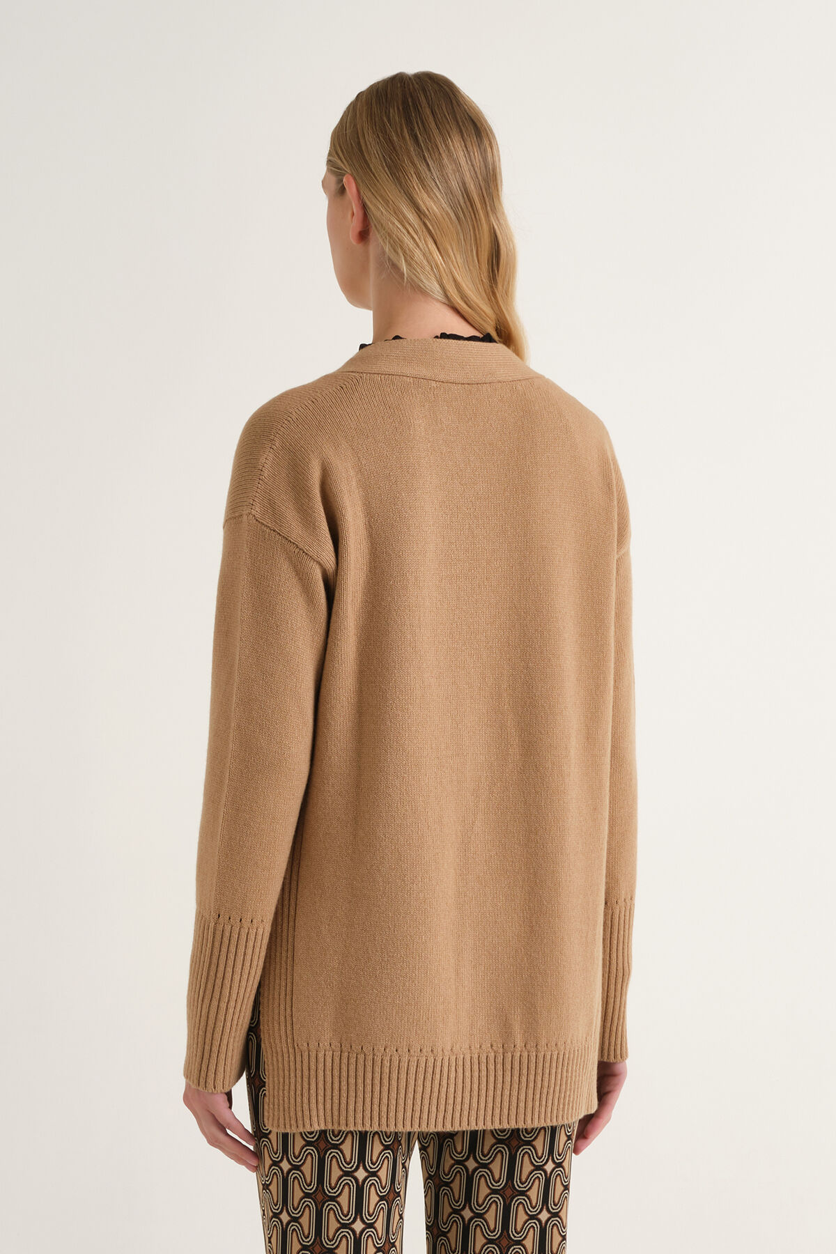 Maliparmi CARDIGAN CASHMERE MERINOS Beige JN371674315