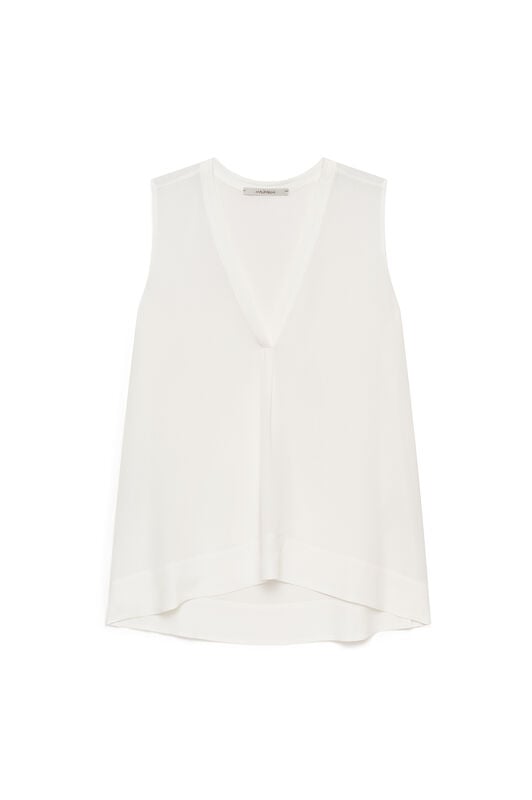 Malìparmi TOP FLUID CREPE NaturalWhite JP554050672 Malìparmi TOP FLUID CREPE NaturalWhite JP554050672