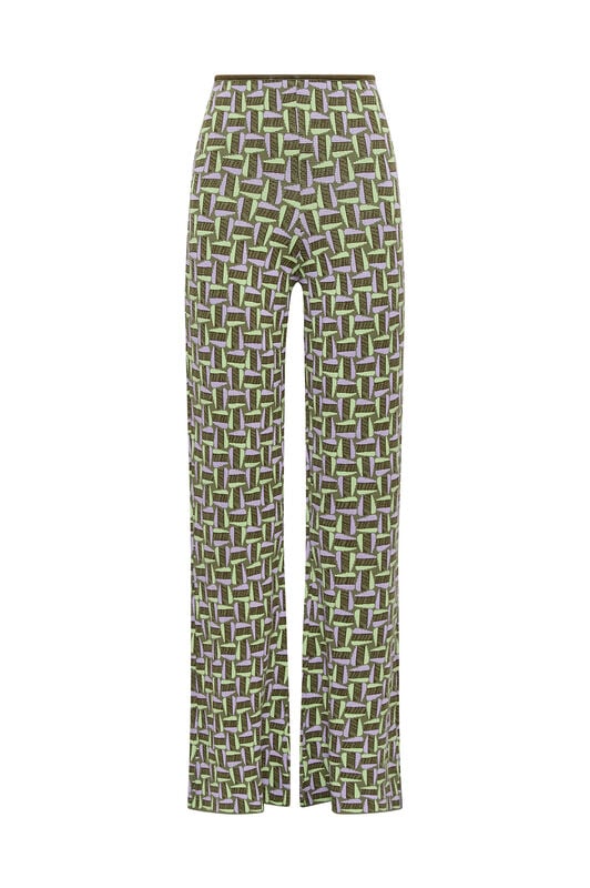 Maliparmi NEW JACQUARD TROUSERS Green JH805178208 Maliparmi NEW JACQUARD TROUSERS Green JH805178208