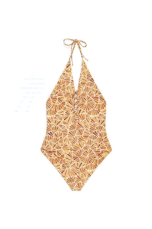 Malìparmi INTERO SHELL SWIMSUIT Yellow JJ105270672