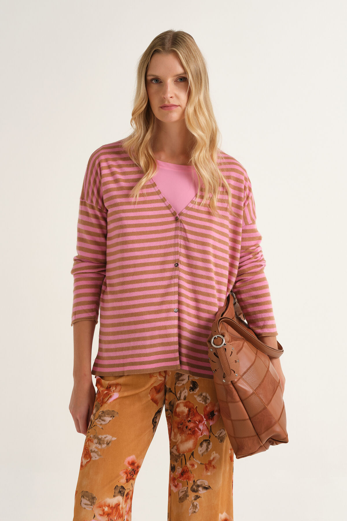 Maliparmi CARDIGAN SOFT TOUCH Beige JN371270538