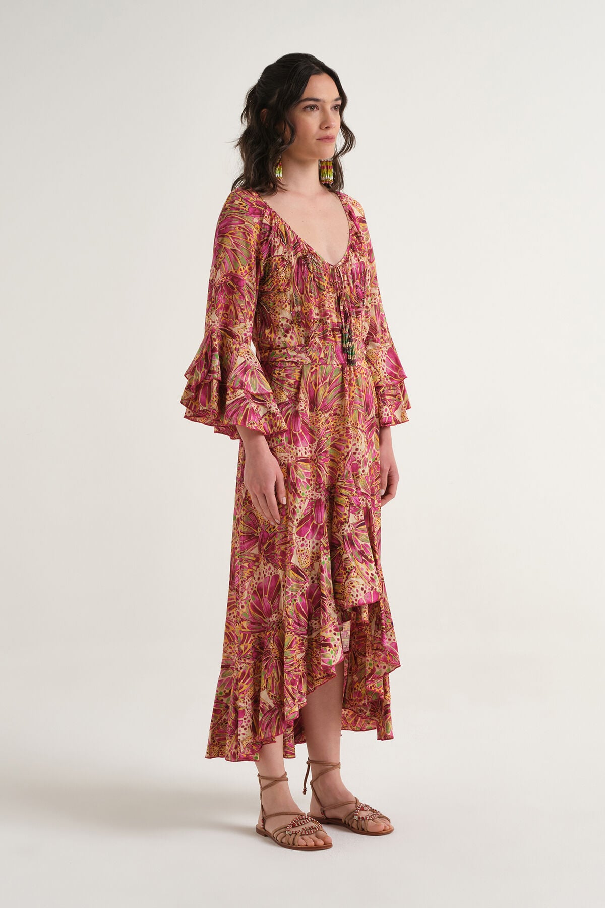 Malìparmi SWEET BUTTERFLY ROBE Jaune JF669515217