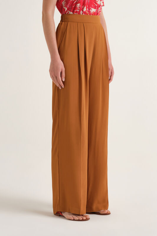 Malìparmi PANTALONE FLUID CREPE Ambra JH806250672