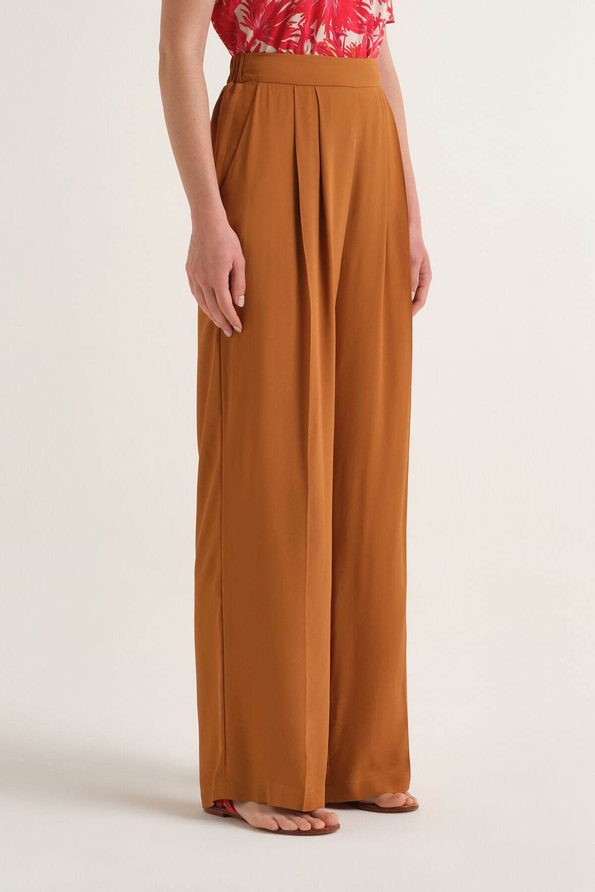 Malìparmi PANTALONE FLUID CREPE Ambra JH806250672