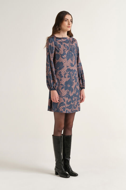 Maliparmi SWEET FOLIAGE DRESS Blue JF680750688
