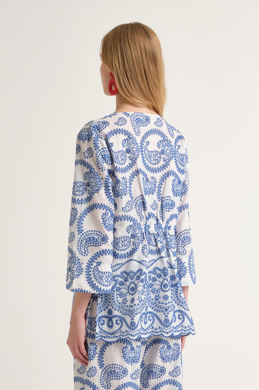 Malìparmi BRODERIE ANGLAISE SHIRT Blue JM558115218