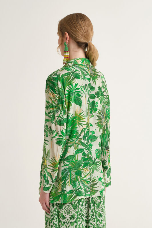 Malìparmi BOTANICAL JUNGLE JACKET Green JD005950663