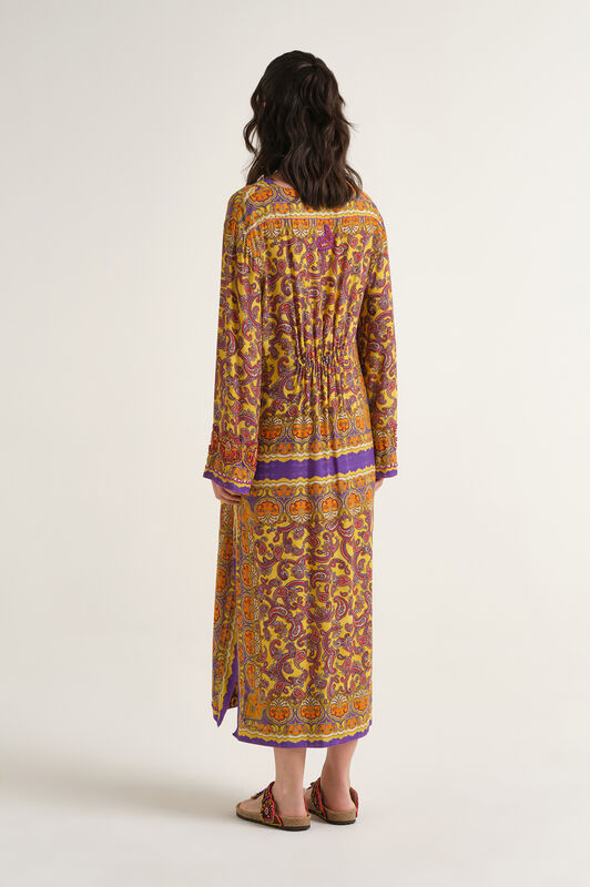 Malìparmi SUNSET PAISLEY DRESS Yellow JF672450662