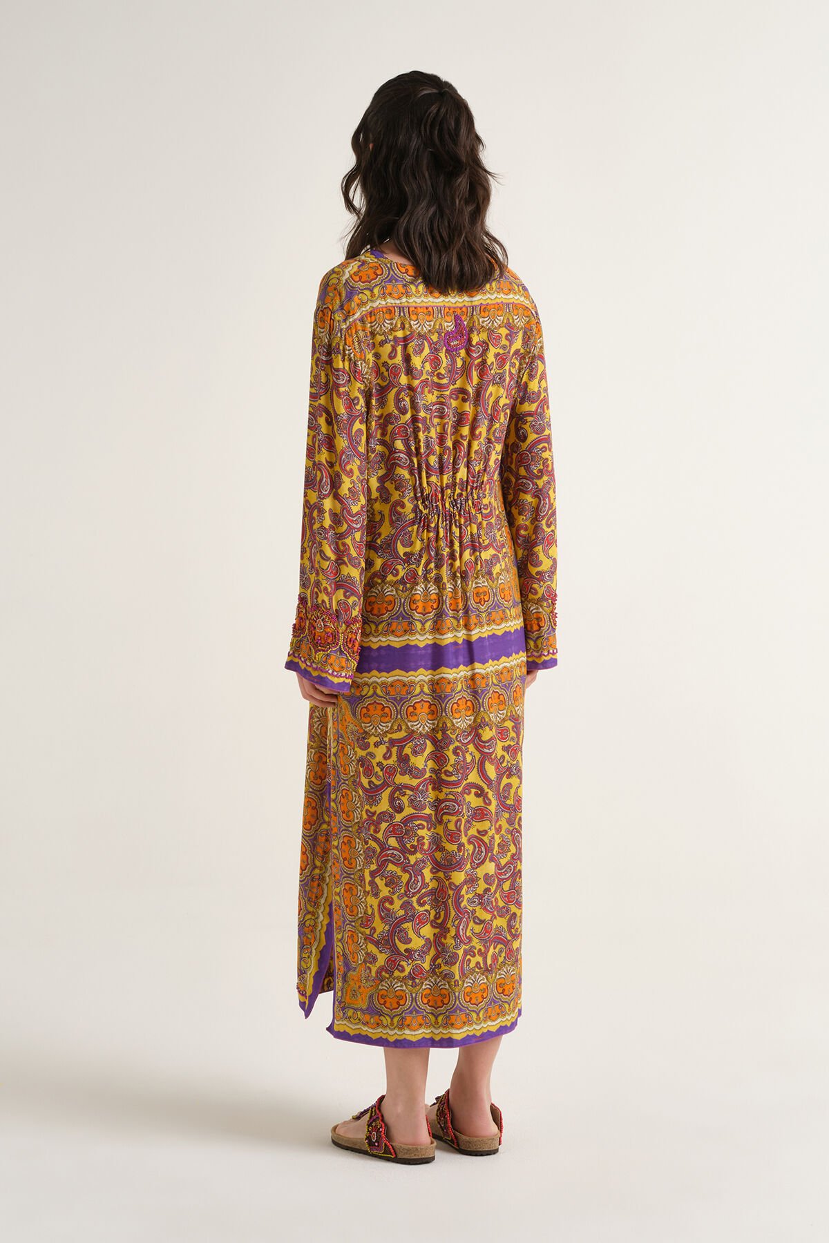 Malìparmi SUNSET PAISLEY DRESS Yellow JF672450662