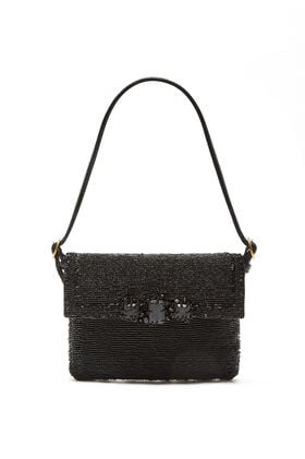 Maliparmi ICONIC BEADS SMALL SHOULDER BAG Black BF000591242