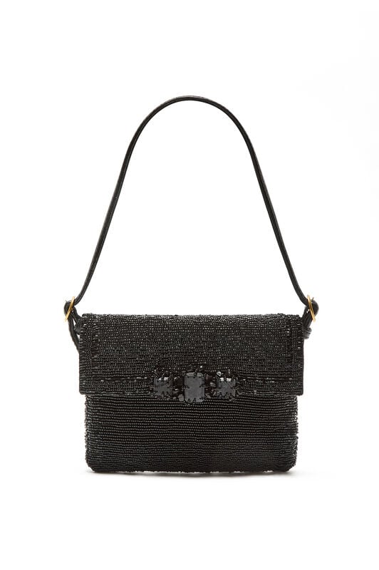 Maliparmi ICONIC BEADS SMALL SHOULDER BAG Black BF000591242 Maliparmi ICONIC BEADS SMALL SHOULDER BAG Black BF000591242