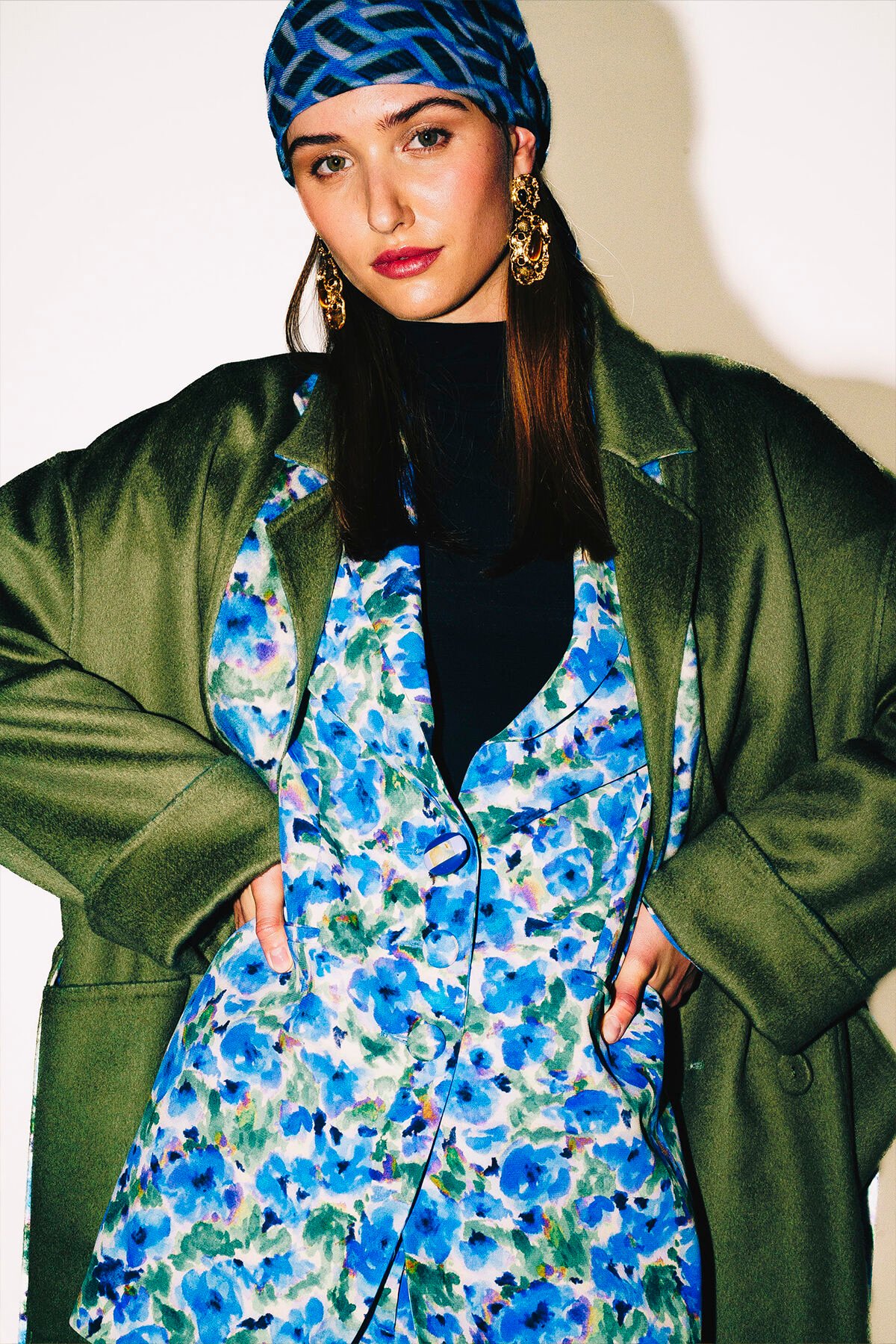 Maliparmi FLORAL SYMPHONY JACKET Blue JD647750651