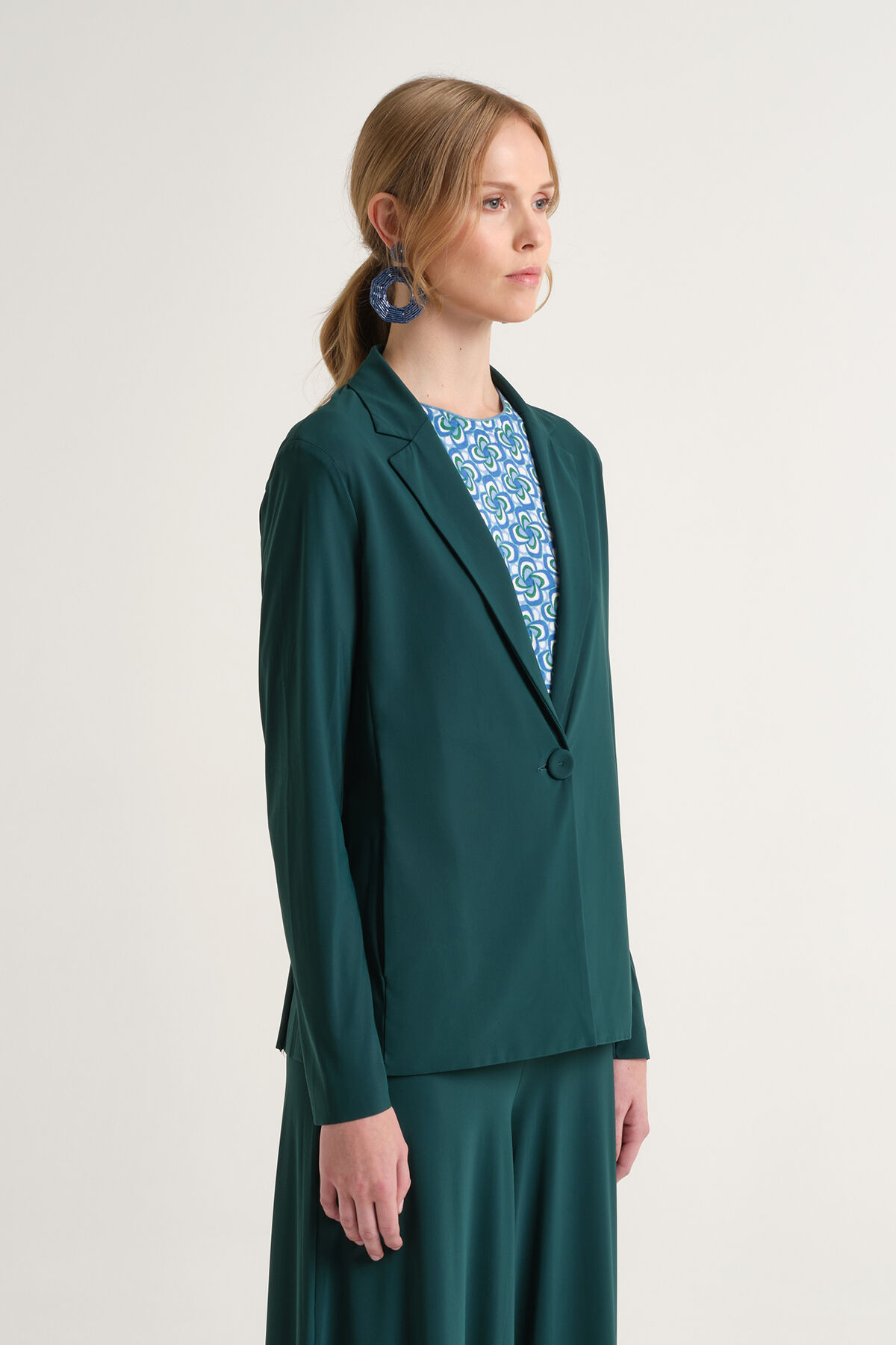 Malìparmi SOFT JERSEY JACKET Forest Green JD646570210